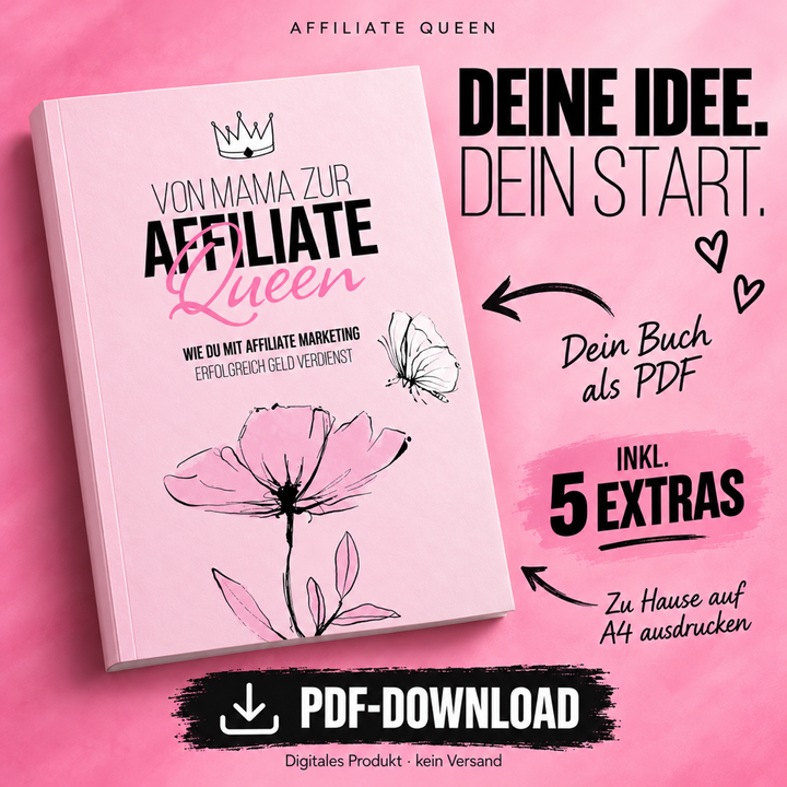 Affiliate Queen – PDF-Buch + 5 Planer | Download-Bundle