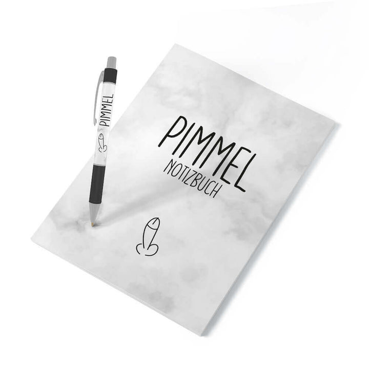 Notizbuch Pimmel mit Kugelschreiber