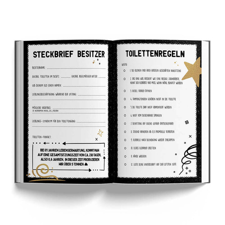 Shit Happens Klo-Gästebuch