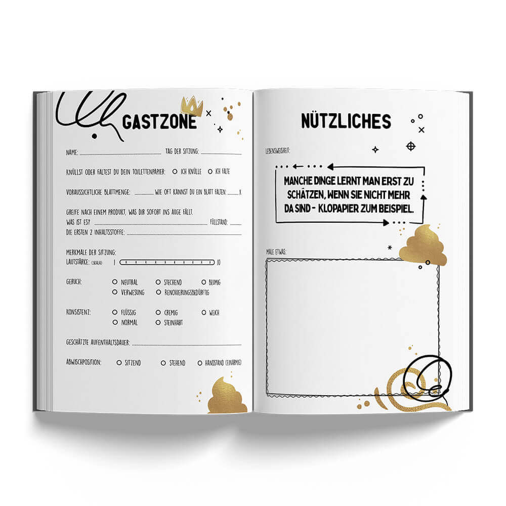 Shit Happens Klo-Gästebuch